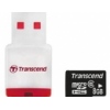   Transcend microSDHC Class 6 8Gb+USB Card Reader P3