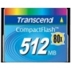   Transcend CompactFlash 80X 512Mb